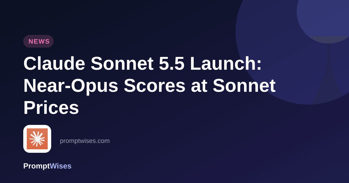 Claude Sonnet 5.5 Launch: Near-Opus Scores at Sonnet Prices